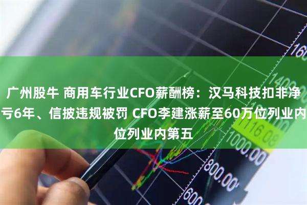 广州股牛 商用车行业CFO薪酬榜：汉马科技扣非净利连亏6年、信披违规被罚 CFO李建涨薪至60万位列业内第五